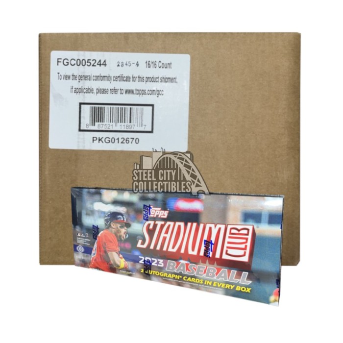 2023 Topps Stadium Club Baseball Hobby 16-Box Case