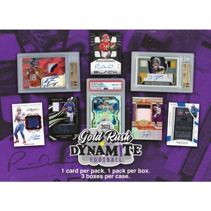 2021 Gold Rush Autographed Football Jersey Edition Series 7 6-Box Case