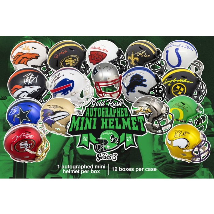 2023 P-SPORTSCARDS24'S AUTOGRAPHED NFL FOOTBALL MINI HELMET