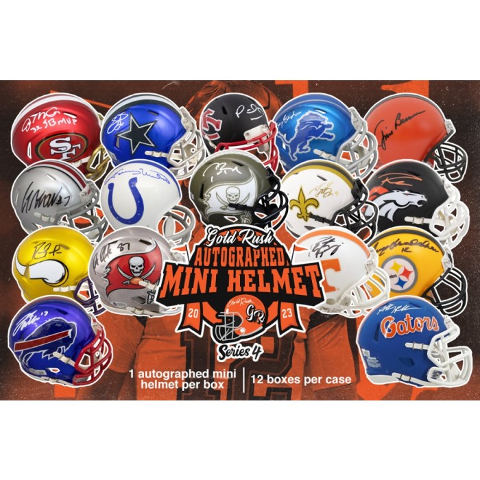 2023 P-SPORTSCARDS24'S AUTOGRAPHED NFL FOOTBALL MINI HELMET LIVE BOX  BREAK #22