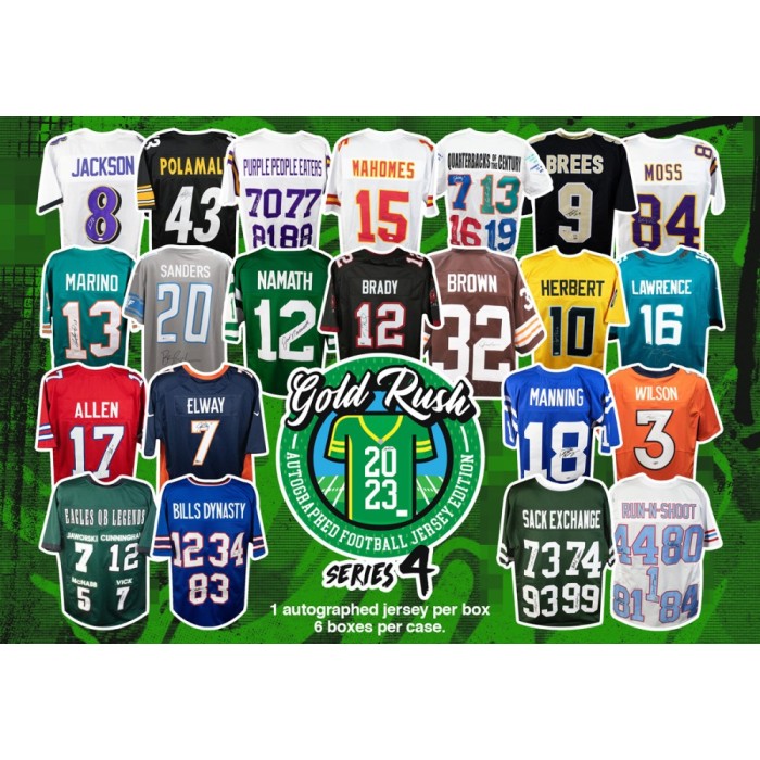 2021 Gold Rush Autographed Football Jersey Edition Series 4 6-Box Case  Random 5-Player Group Break #2 - Steve