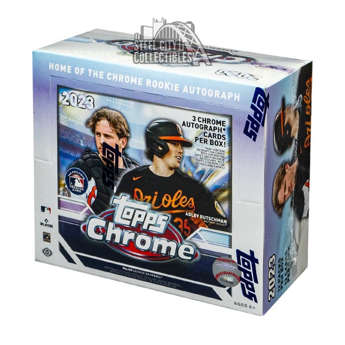 2023 Topps Chrome Baseball Jumbo Hobby Box Steel City Collectibles