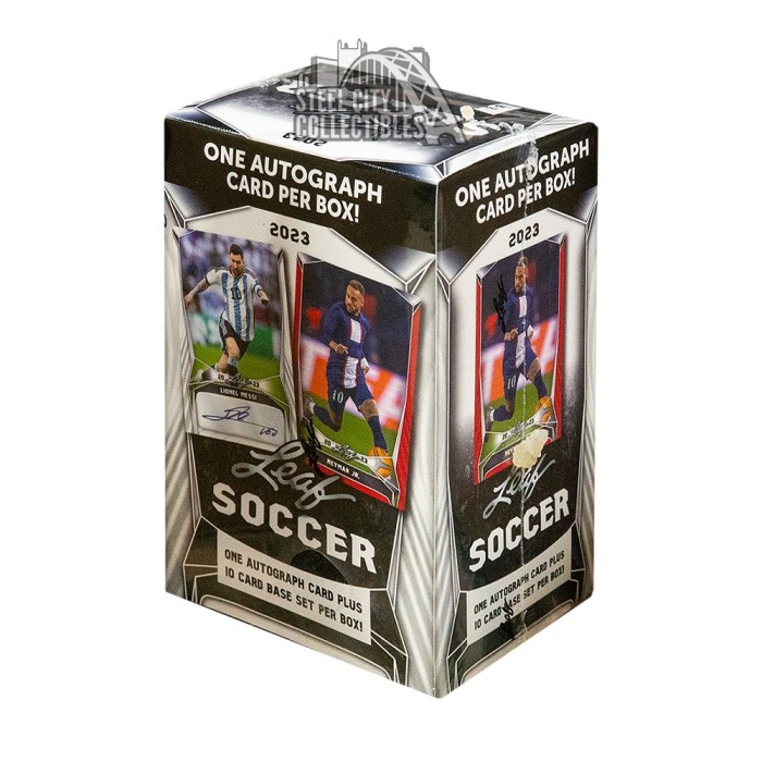 2023 Leaf Soccer Blaster Box Steel City Collectibles