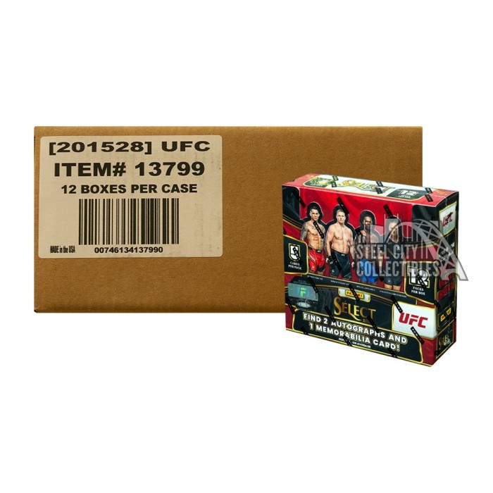 2023 Panini Select UFC Hobby 12Box Case Steel City Collectibles