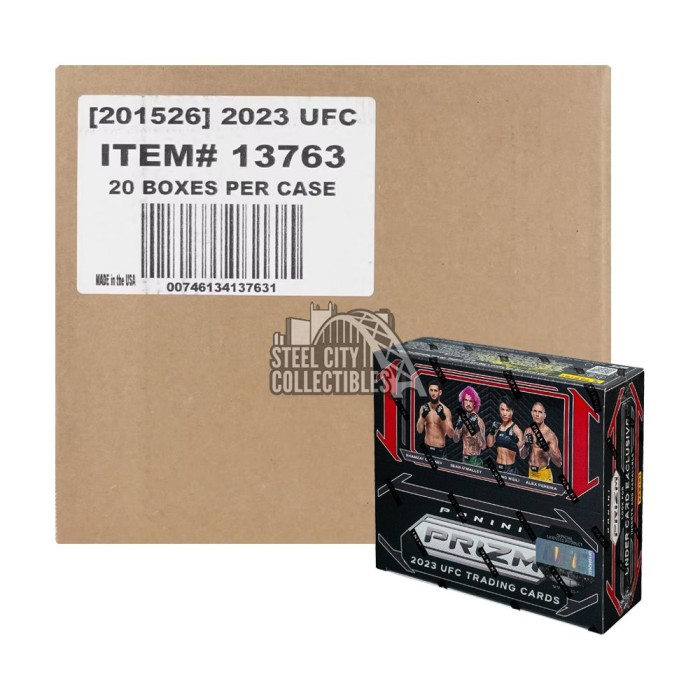 2023 Panini Prizm Under Card UFC Hobby 20 Box Case Steel City   23ufc Prizmundercard Case32939 