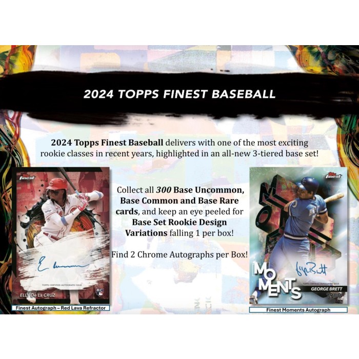 2024 Topps Finest Baseball Hobby Box Steel City Collectibles