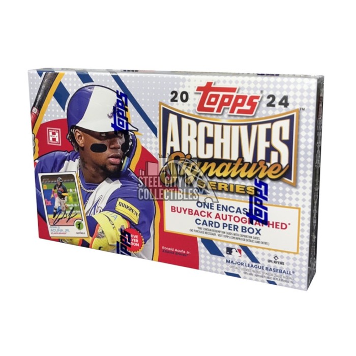 2024 Topps Archives Signature Series Active Players Edition Baseball   24 Archives Box91099 