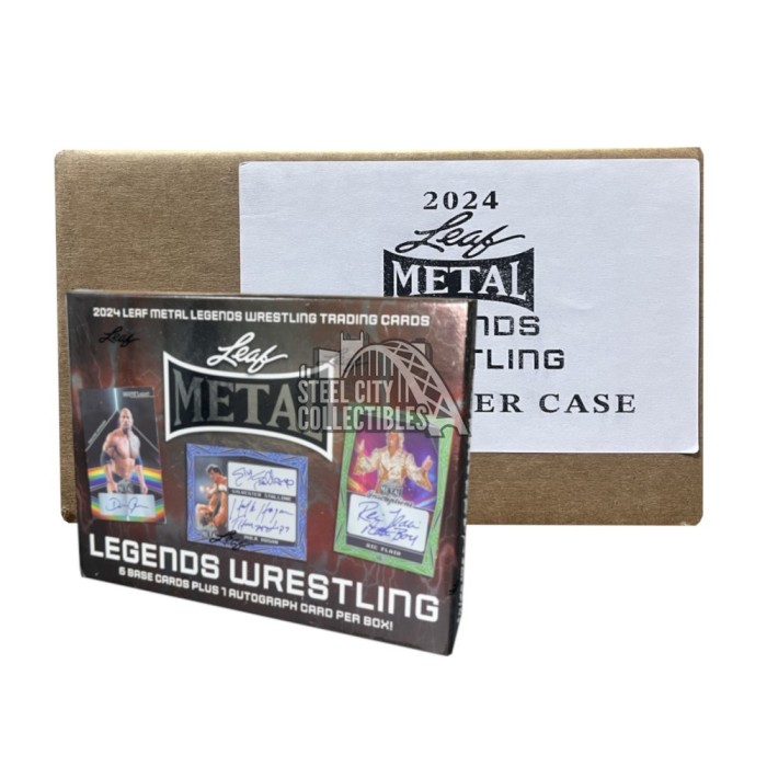 2024 Leaf Metal Legends Wrestling 3Box Case Steel City Collectibles