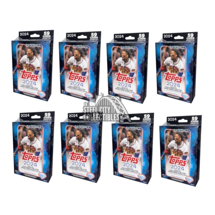 2024 Topps Series 1 Baseball Hanger 8Box Lot Steel City Collectibles