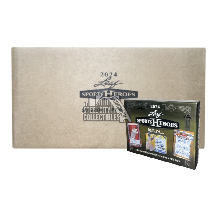 2024 Leaf Sports Heroes Hobby 20 Box Case Steel City Collectibles   24 Sports Heroes Case67874 