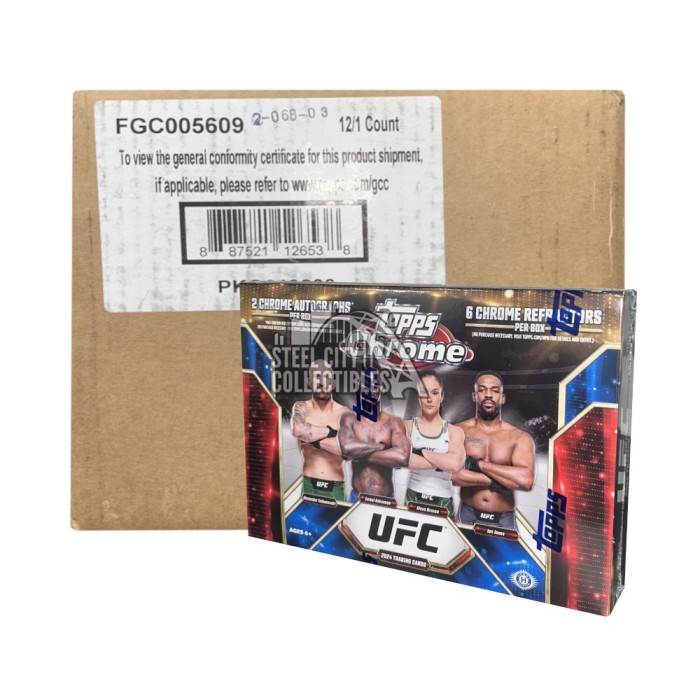 2024 Topps Chrome UFC Breakers Delight 12Box Case Steel City