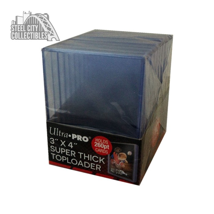 3x4 Ultra Pro Super Thick 260pt Toploaders Pack of 10