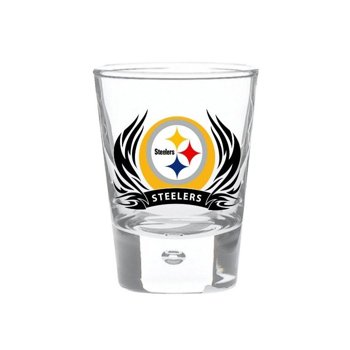 Pittsburgh Steelers NFL Tribal Logo Shot Glass | Steel City Collectibles