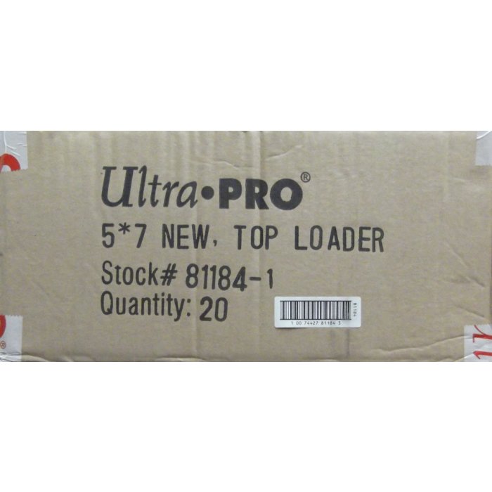 5x7 Ultra Pro Toploaders 20-Pack Case | Steel City Collectibles