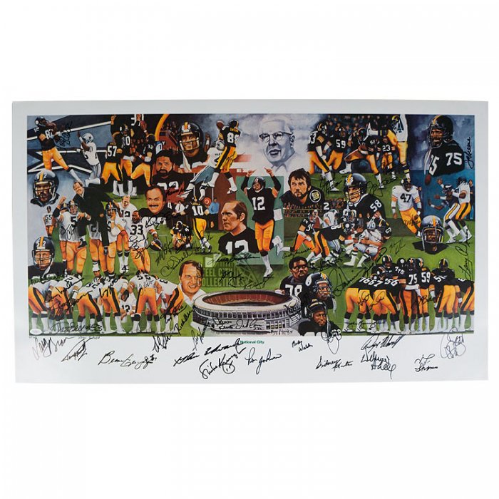 Pittsburgh Steelers Franco Harris Frenchy Fuqua Autographed 16X20