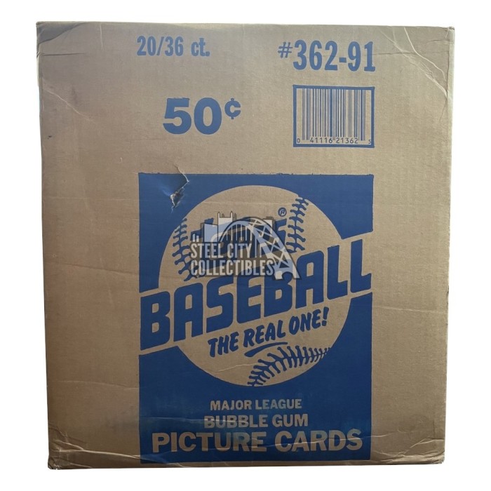 1991 Bowman Baseball Bubble Gum sold Cards Box 36 Ct MLB in protector cases rare