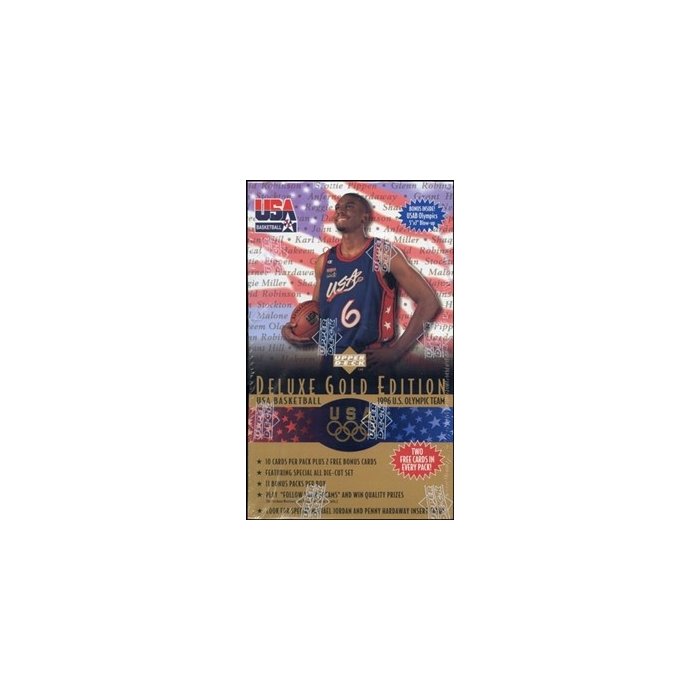 1996 U.S. Olympic Team Deluxe Gold Edition deals USA Basketball Cards