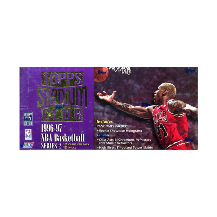 1996-97 Topps Stadium Club Series 2 Basketball Hobby Jumbo Box