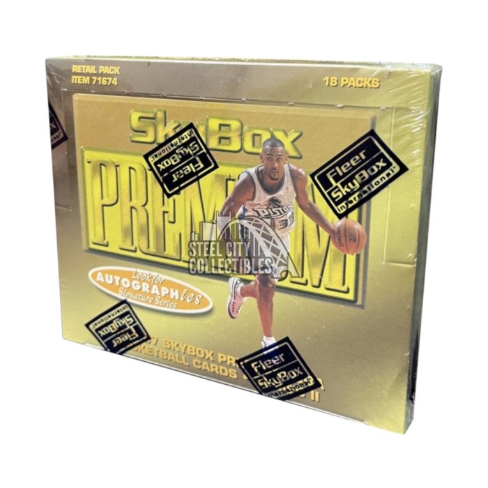 1996-97 Skybox Premium Series 2 Basketball 18 Pack Retail Box | Steel ...