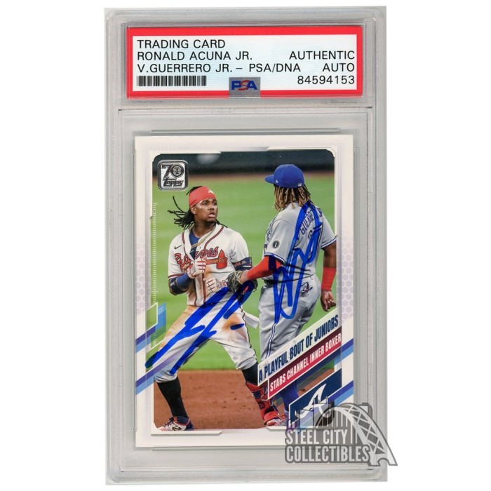 Vladimir Guerrero Jr 2020 Topps Autographed Card #182- PSA/DNA