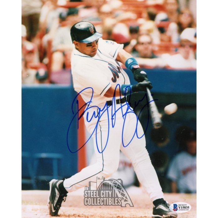 BENNY AGBAYANI 1998-2001 NEW YORK METS AUTOGRAPHED 8X10 BASEBALL PHOTO COA