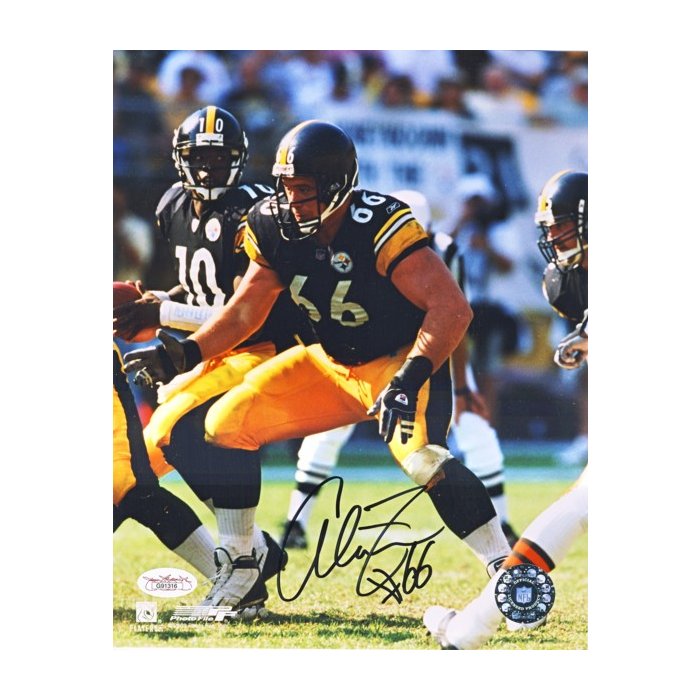 Alan Faneca Autographed Pittsburgh Steelers 8x10 Photo (Blocking) - JSA COA