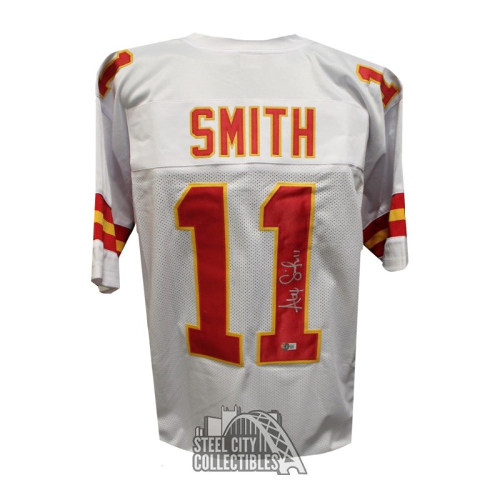 Alex Smith Signed Kansas City Chiefs Framed Red Custom Jersey