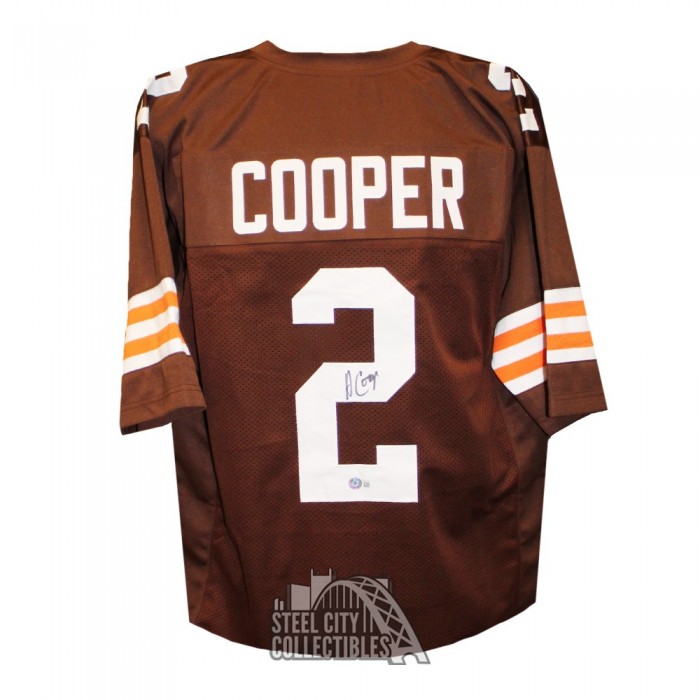 Amari Cooper Autographed Cleveland Custom Football Jersey - Bas 