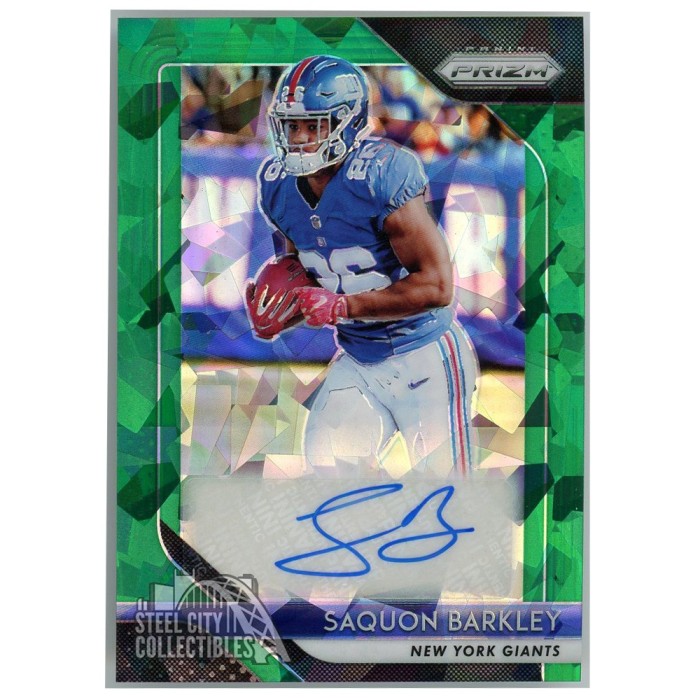 Panini Saquon Refractor Barkley Certified Autographed Rookie 