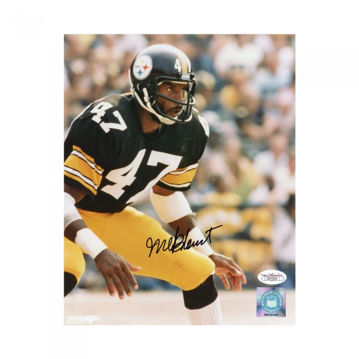 Mel Blount Autographed HOF Pittsburgh Steelers 8x10 Photo (White) - JSA COA