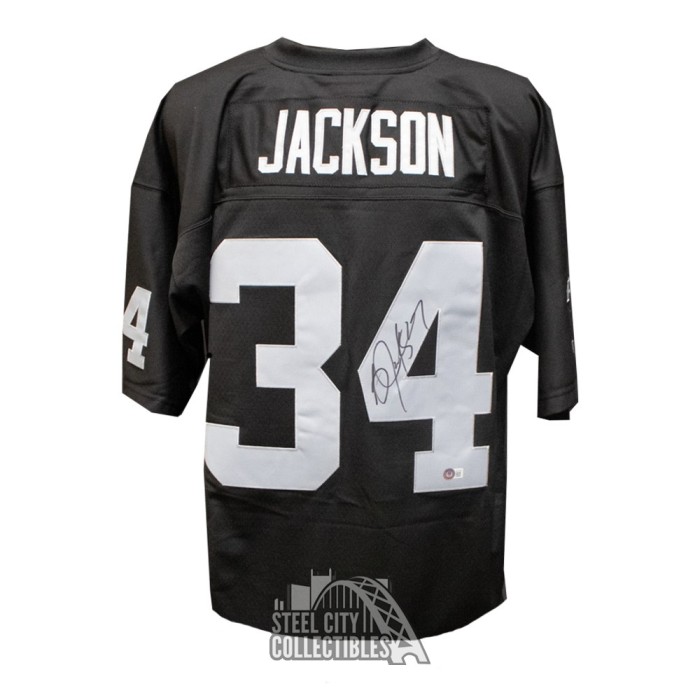 Sports Integrity Bo Jackson Signed Oakland Raiders Mitchell & Ness Football Jersey Fanatics