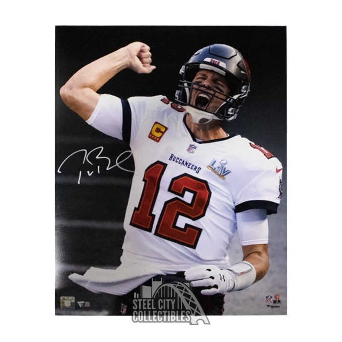 Tom Brady Autographed Tampa Bay 16x20 Photo - Fanatics (Fist Pump ...