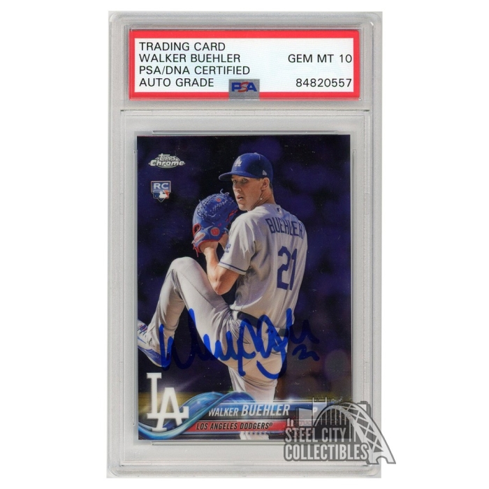 Walker Buehler 10-k Gem Signed Game Used World Series Base Topps Now Card  #459b - Baseball Slabbed Autographed Cards at 's Sports Collectibles  Store