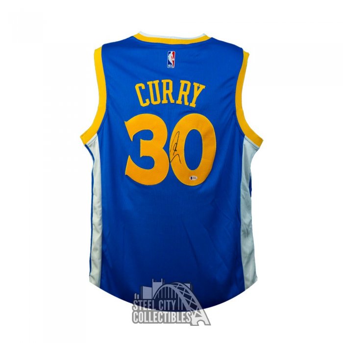 Stephen Curry Signed Warriors Jersey (JSA COA)