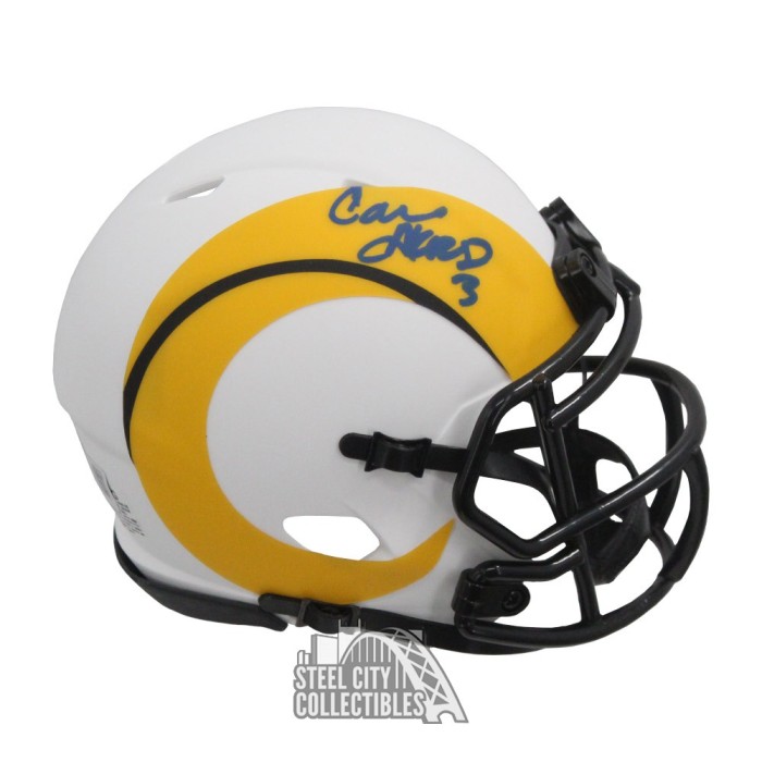 Los Angeles Rams Cam Akers Autographed Eclipse Mini Helmet Beckett