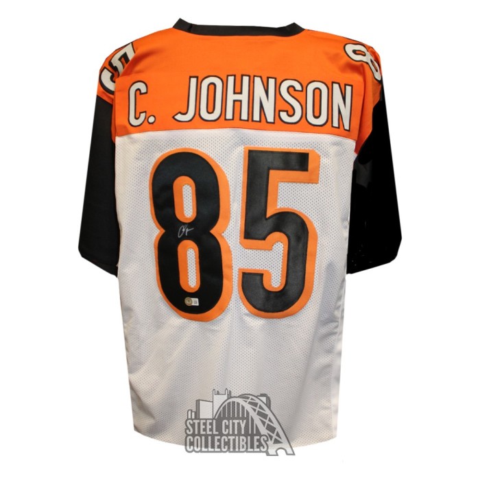 Chad Ochocinco Johnson Autographed Cincinnati Bengals Eclipse Replica  Full-Size Football Helmet - BAS (Orange Ink)