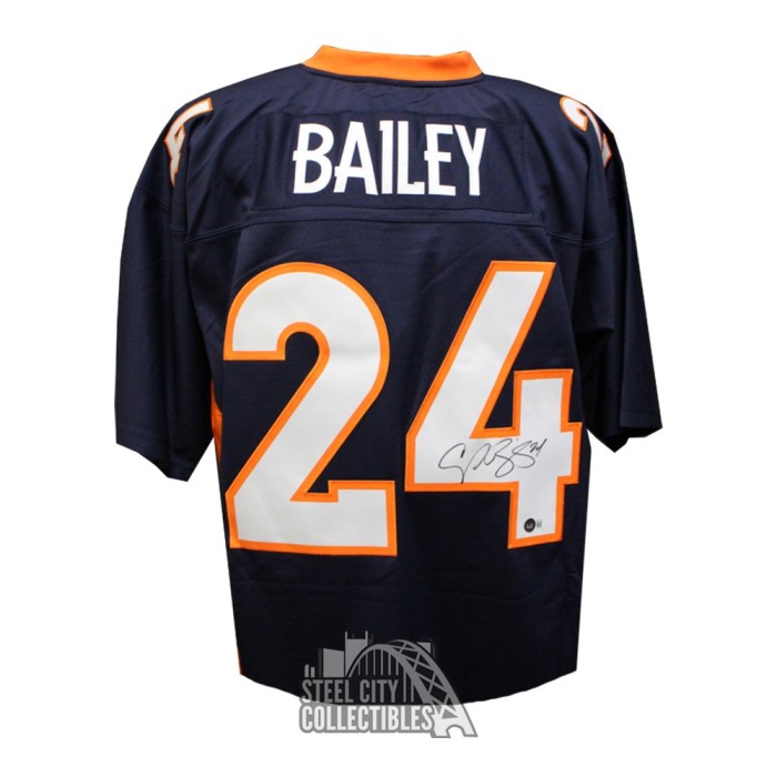 Champ Bailey Autographed Orange Pro Style Jersey-Beckett W Hologram *Black