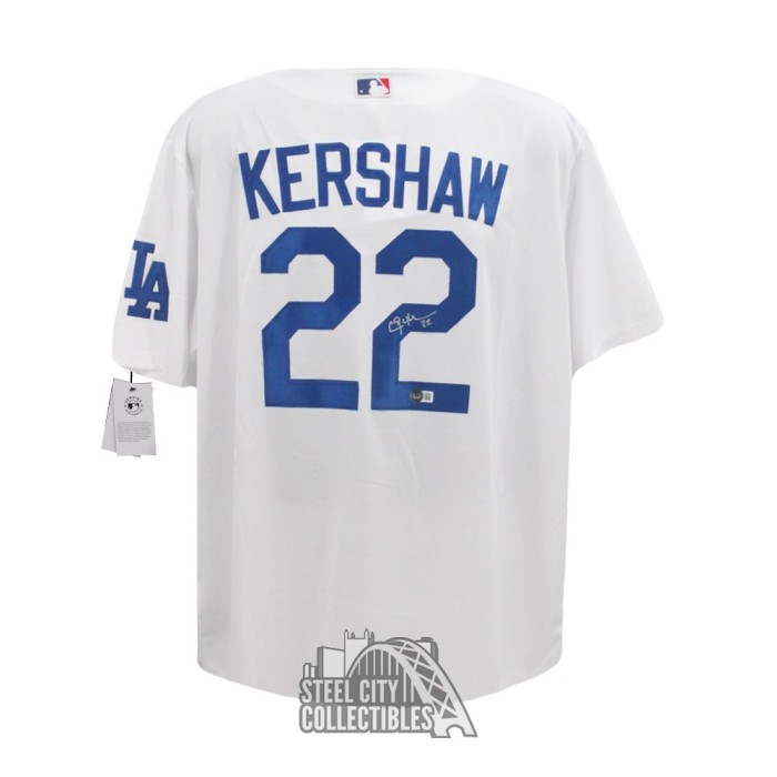 Clayton Kershaw Autographed Los Angeles Custom Baseball Jersey - BAS COA