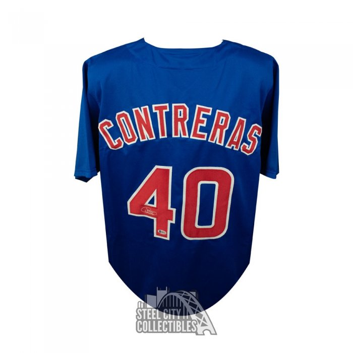 Willson Contreras Autographed Chicago Cubs Custom White Baseball