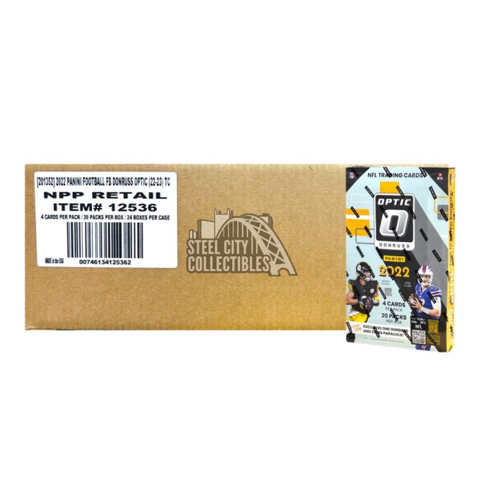 2022 Panini Donruss Optic Football Retail 20-Pack Box