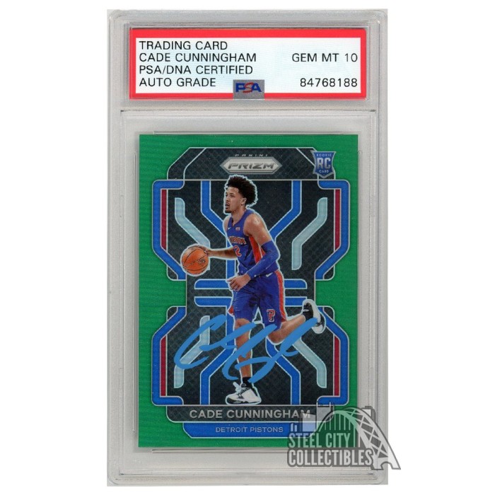 () popular 2021 Panini Prizm Basketball Cade Cunningham Green