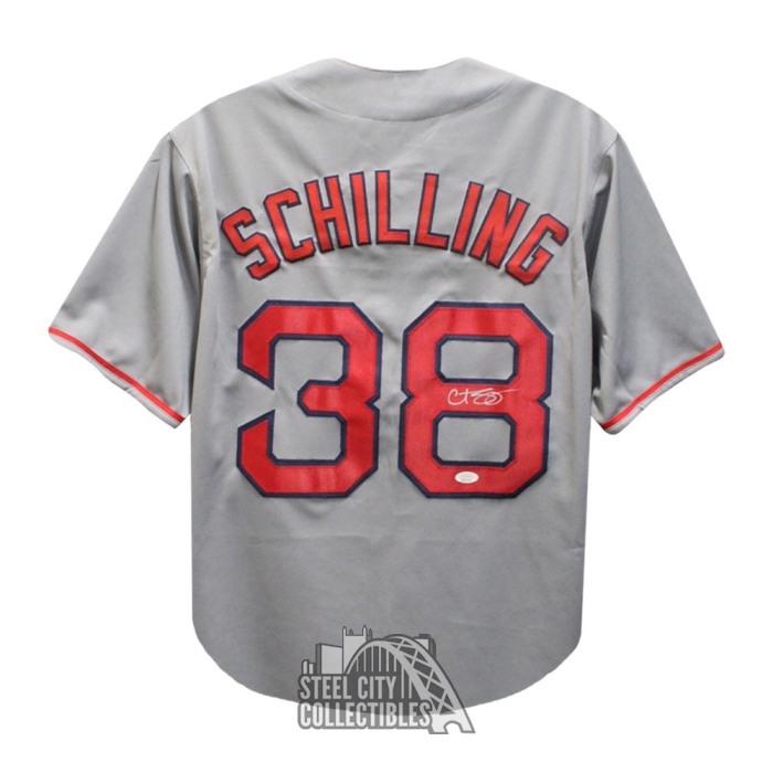 CURT SCHILLING AUTOGRAPHED BOSTON RED SOX JERSEY