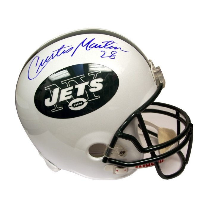 Curtis Martin Autographed Mini Helmet