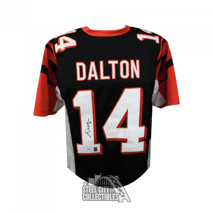 Andy Dalton Autographed Cincinnati Custom Black Football Jersey