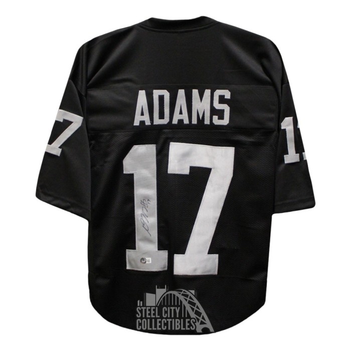 Davante Adams Autographed Las Vegas Custom Silver Football Jersey - BAS