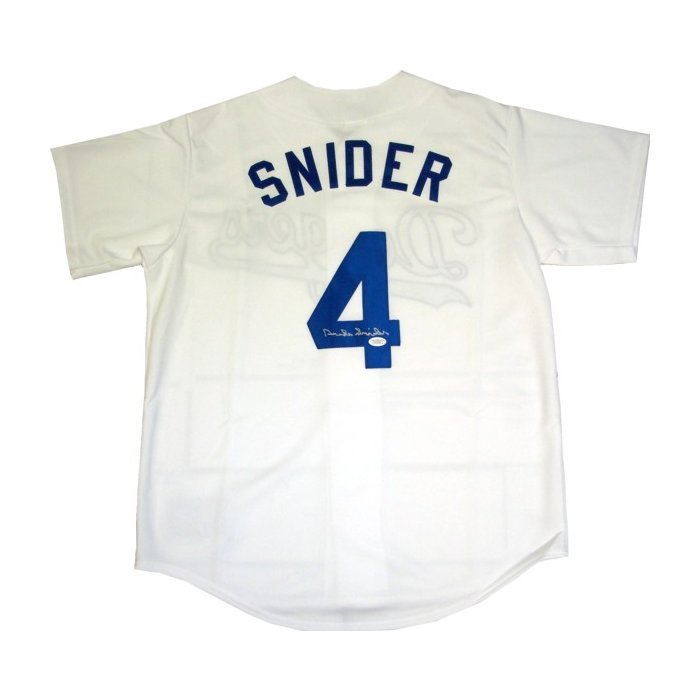 Duke Snider Los Angeles Dodgers Autographed White Majestic Jersey