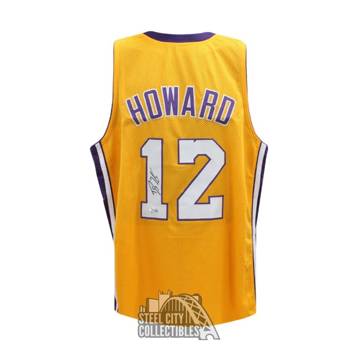 ADIDAS LA Lakers Dwight Howard #12 NBA Jersey Gold & Purple Men's Small S  EUC