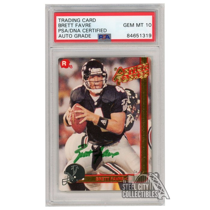 1991 action packed rookie brett favre Values - MAVIN