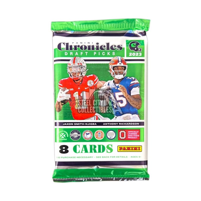 2023 Panini Chronicles Draft Picks Collegiate Football Hobby Pack