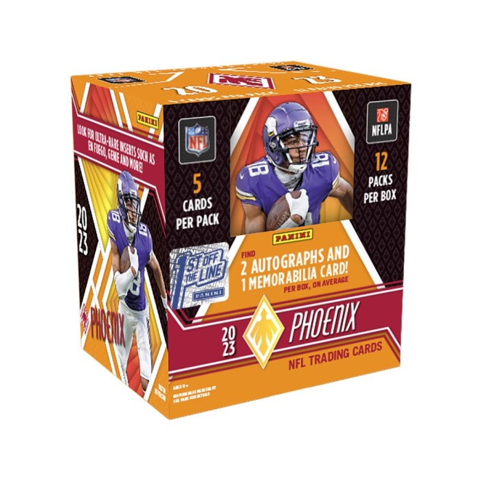 2023 Panini Phoenix Football Hobby Box 1st Off The Line Steel City